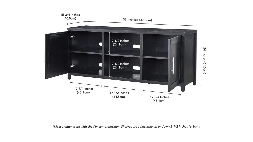 Eden TV Stand Dimensions