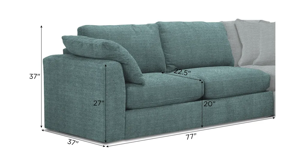 Nappily Left Arm Facing Loveseat Dimensions