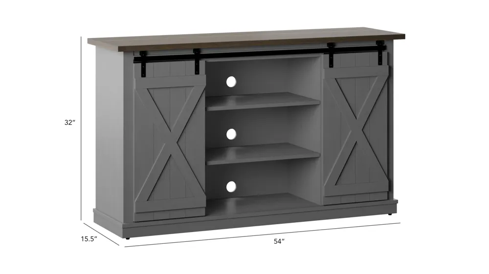 Cottonwood TV Console Dimensions
