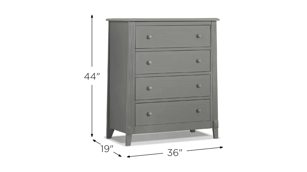 Berkley Four Drawer Chest Dimensions