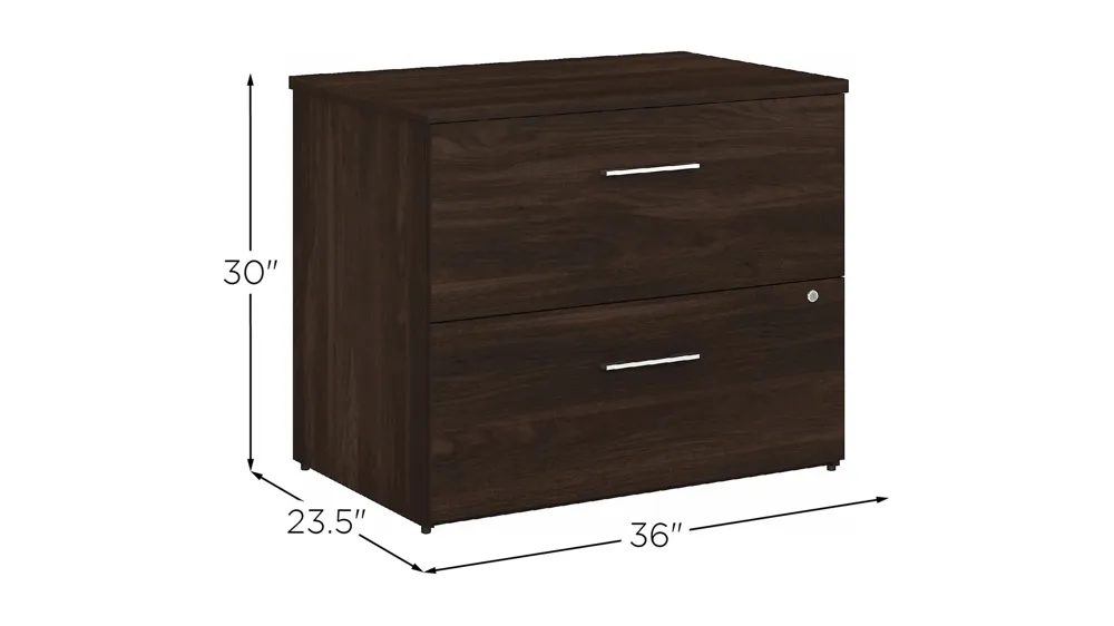 Office 500 36W 2 Drawer Lateral File Cabinet Dimensions