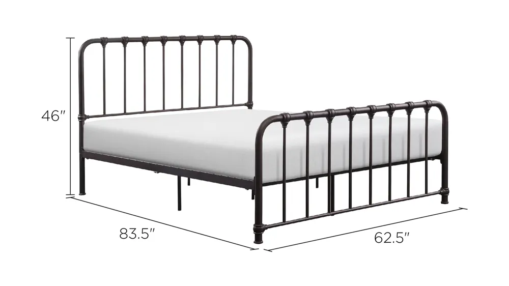 Kimmy Metal Platform Bed Dimensions