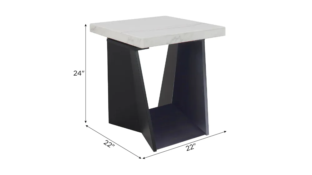 Mahal End Table Dimensions