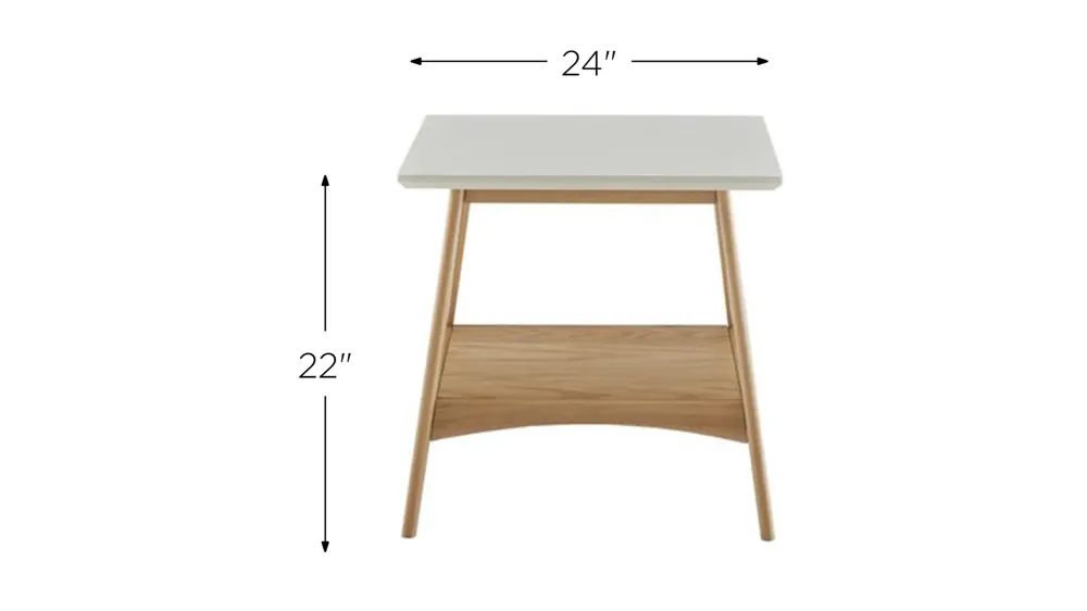 Charlevoix Square End Table Dimensions