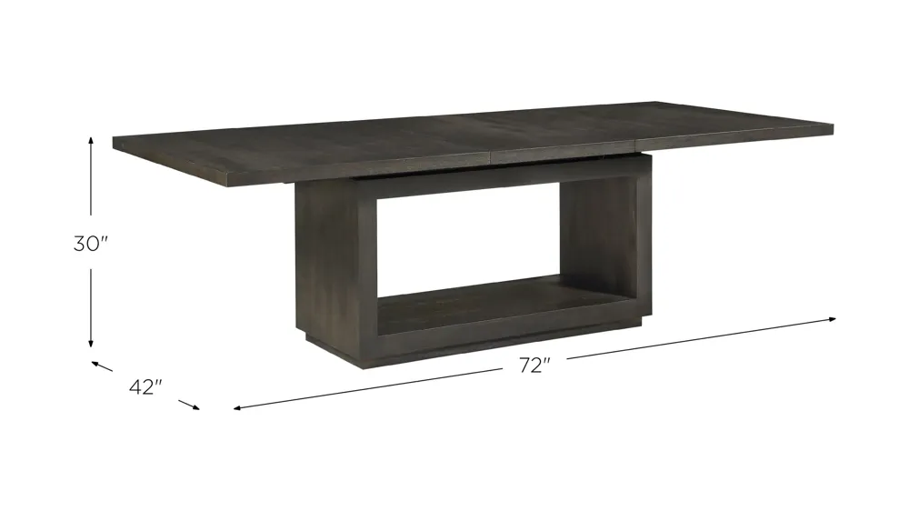 Oxford Dining Table w/ Leaf Dimensions