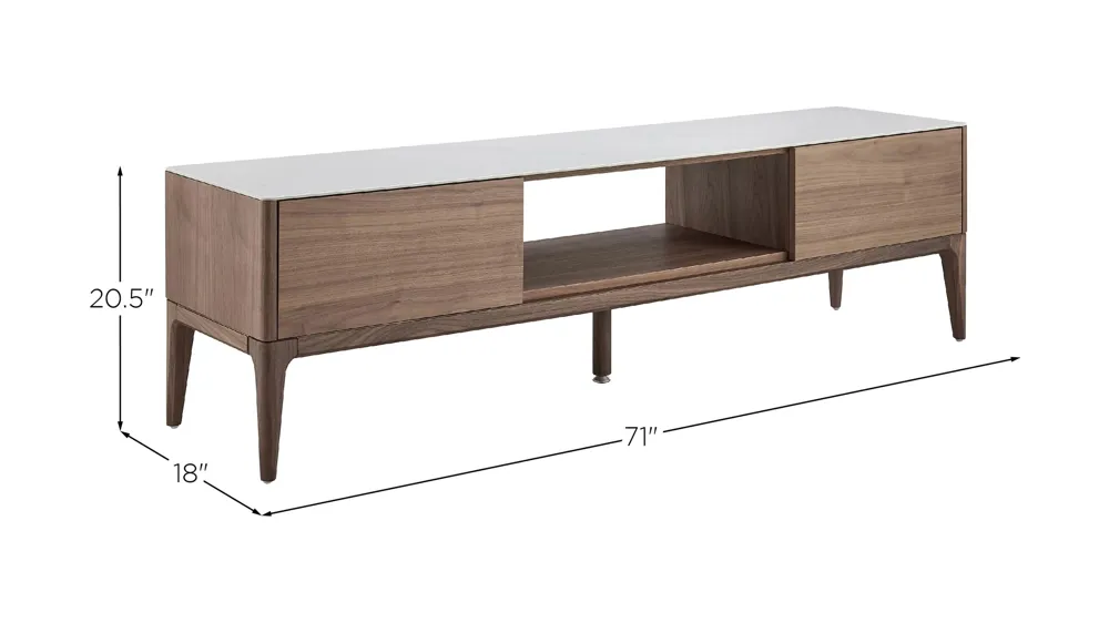 Haldis 71" Media Stand Dimensions