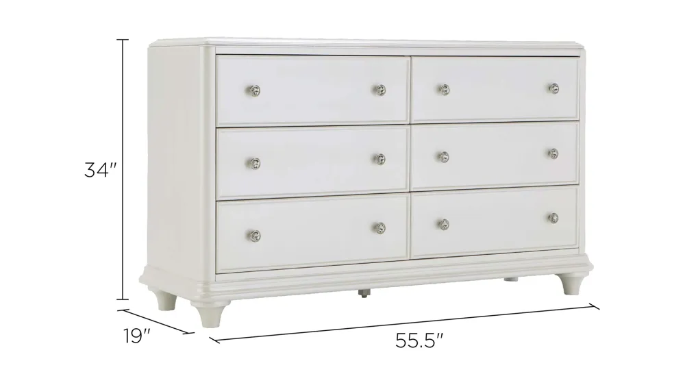 Joscelyne Bedroom Dresser Dimensions