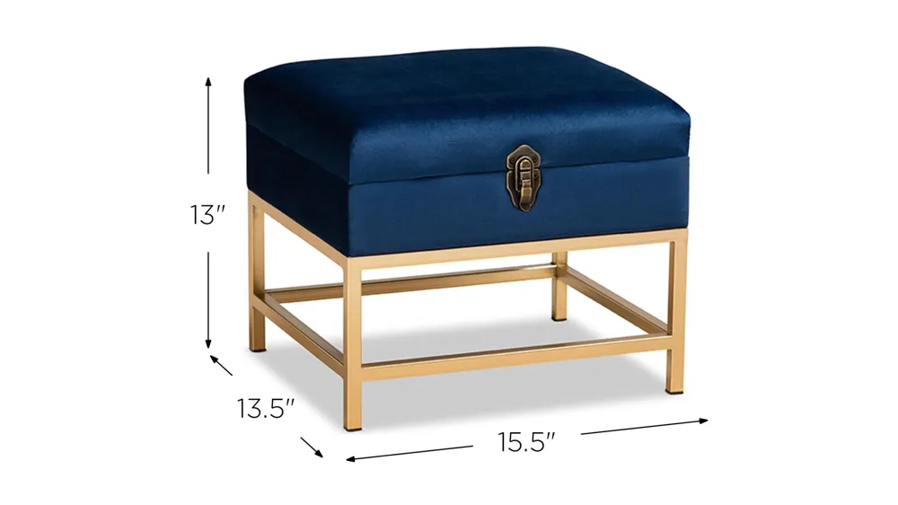 Aliana Storage Ottoman Dimensions