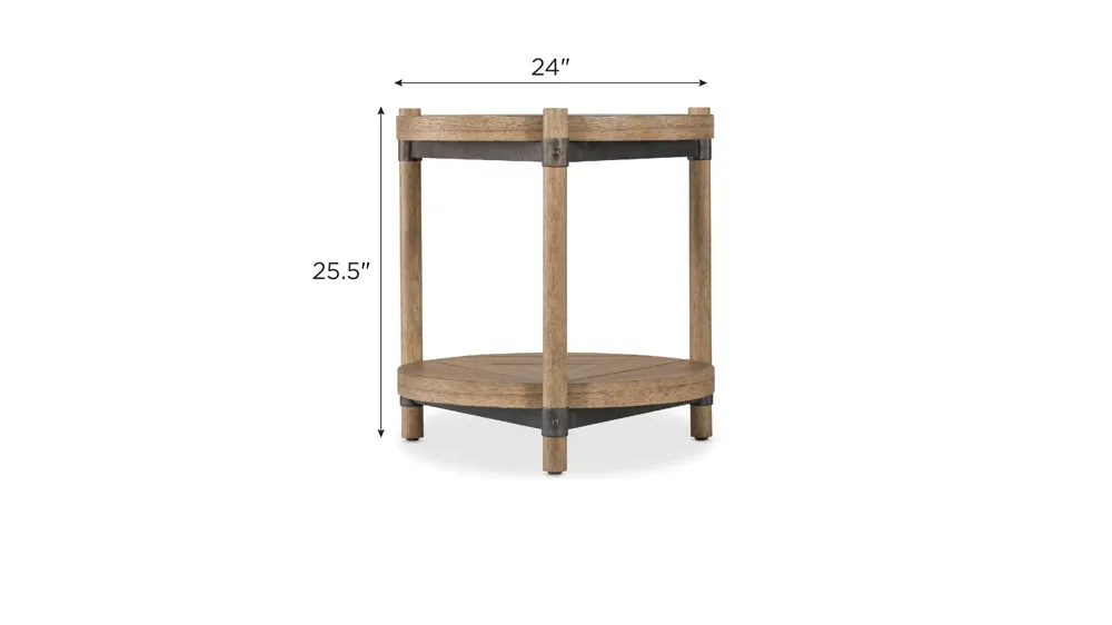 Vineyard Row End Table Dimensions