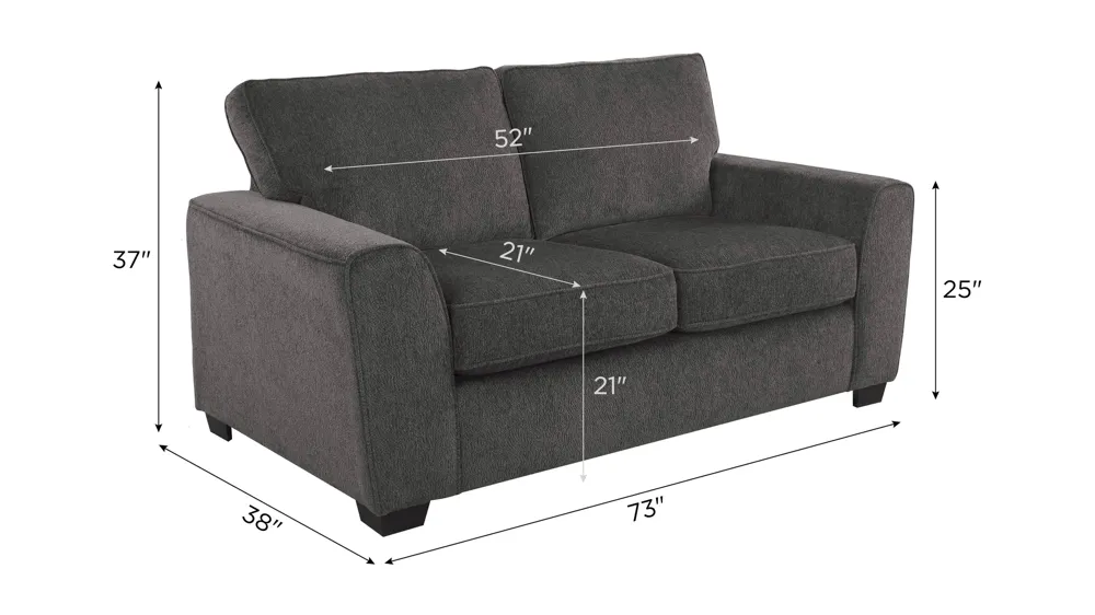 Bray Loveseat Dimensions