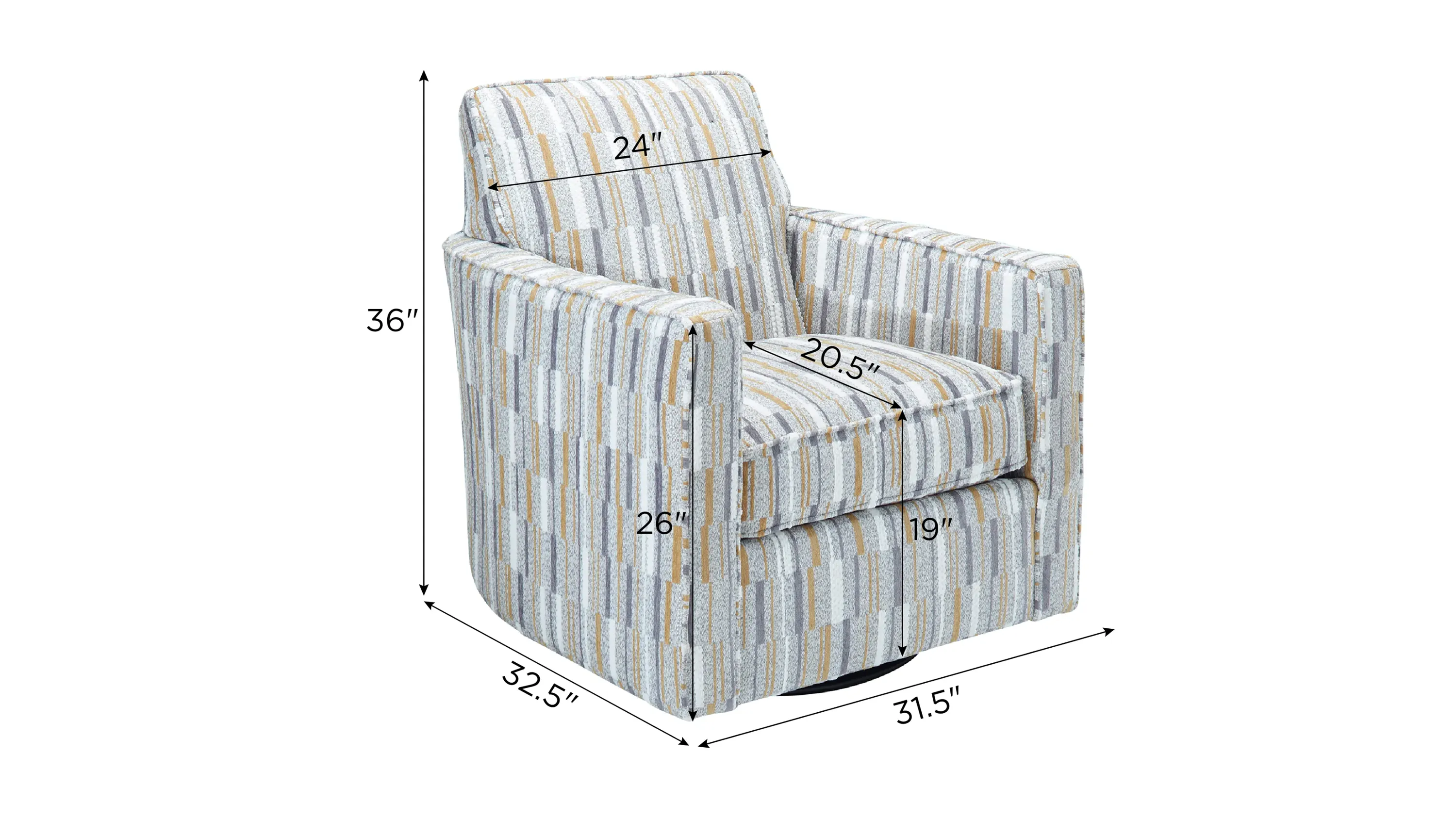 Sundera Swivel Chair | Raymour & Flanigan