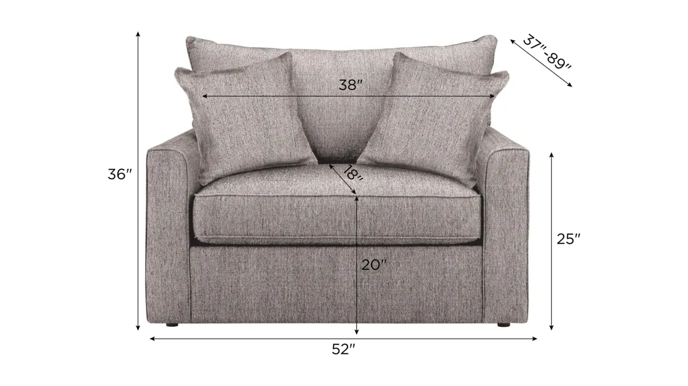 Trayce Chenille Twin Sleeper Chair Dimensions