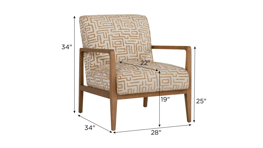 Marni Accent Chair Dimensions