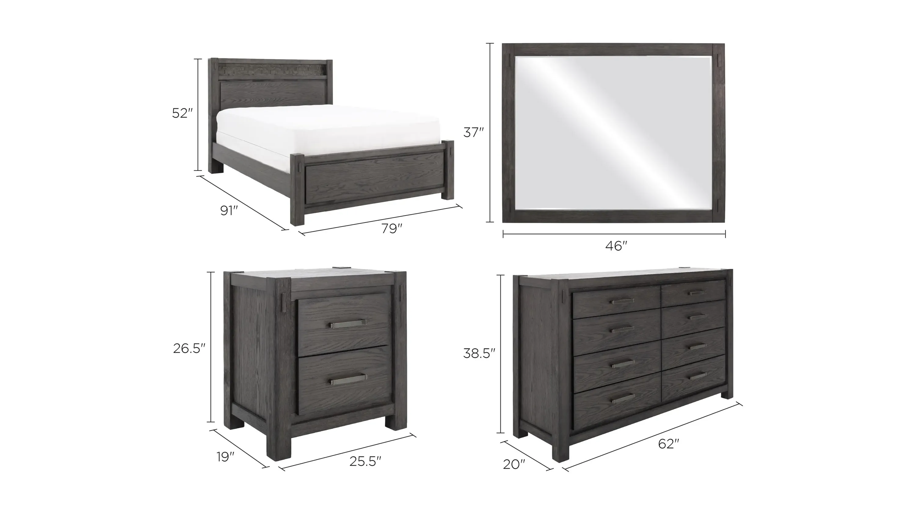 Rockwell 4-pc. Bedroom Set | Raymour & Flanigan