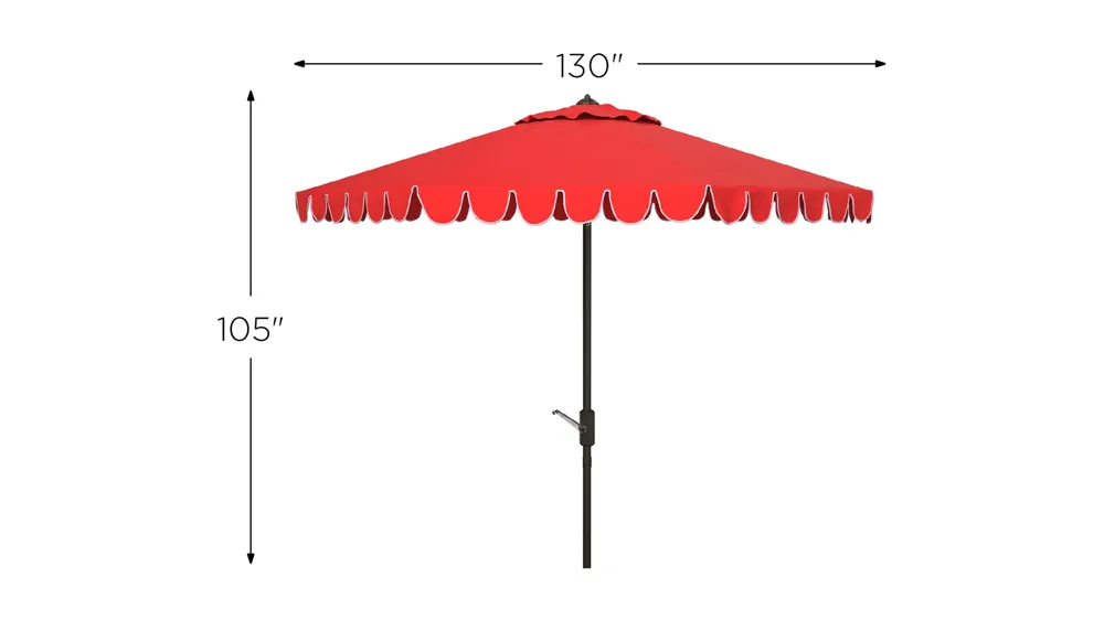 Doreen Round Patio Umbrella Dimensions