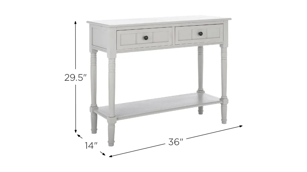 Otto 2 Drawer Console Table Dimensions
