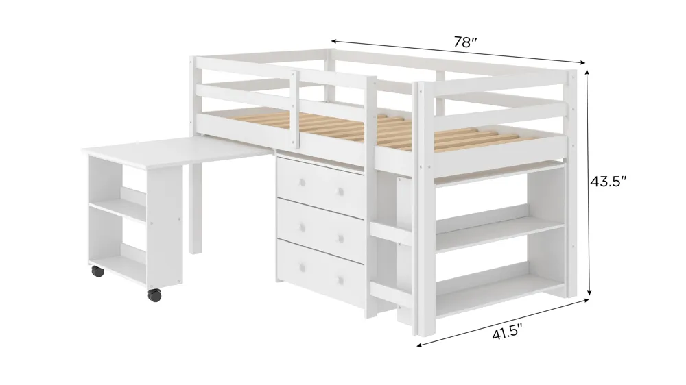 Donco Low Loft Bed Dimensions