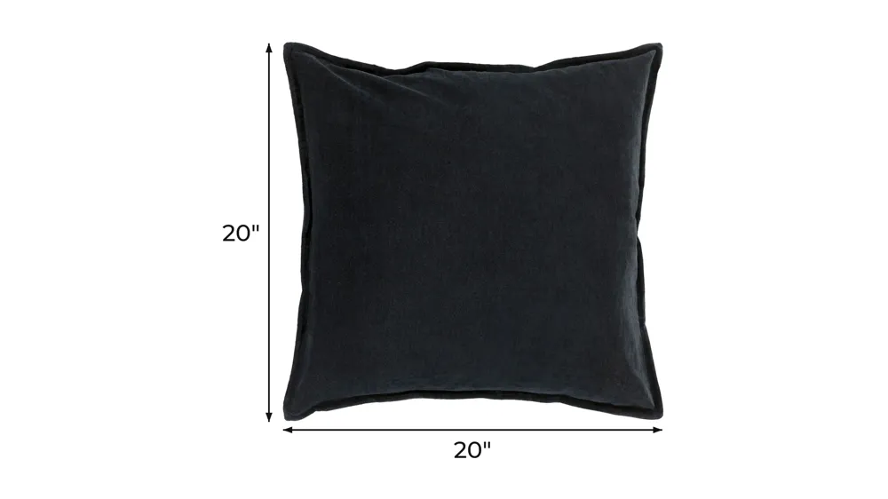 Cotton Velvet 20" Down Throw Pillow Dimensions