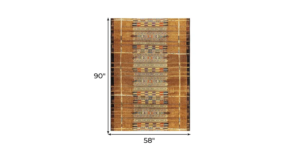 Liora Manne Marina Tribal Stripe Indoor/Outdoor Area Rug Dimensions