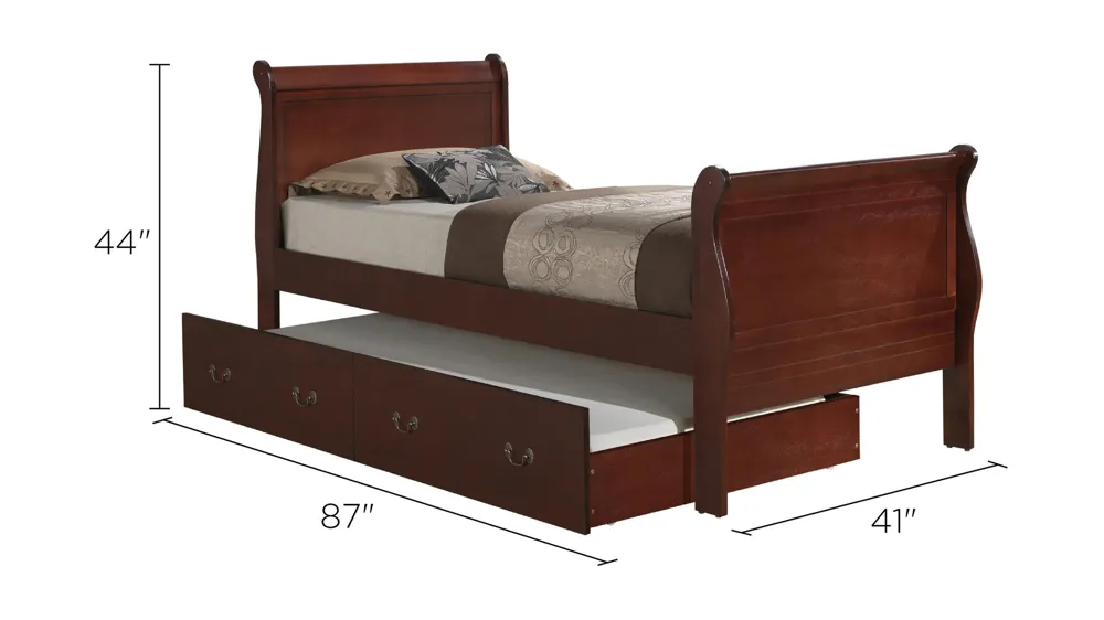 Rossie Trundle Bed Dimensions