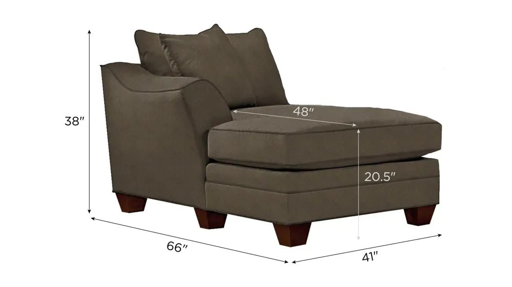 Foresthill Left Arm Facing Chaise Dimensions