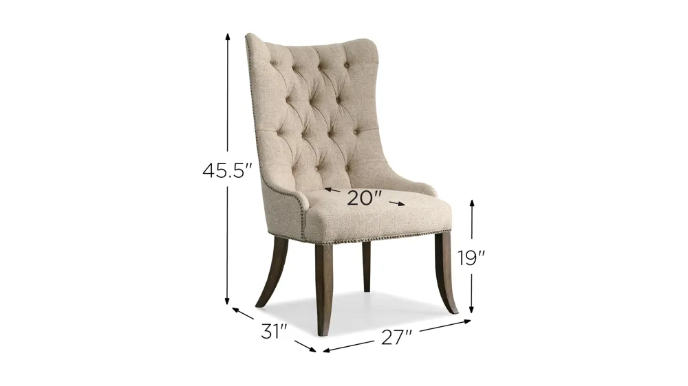 Rhapsody Tufted Dining Chair - Set of 2 Dimensions