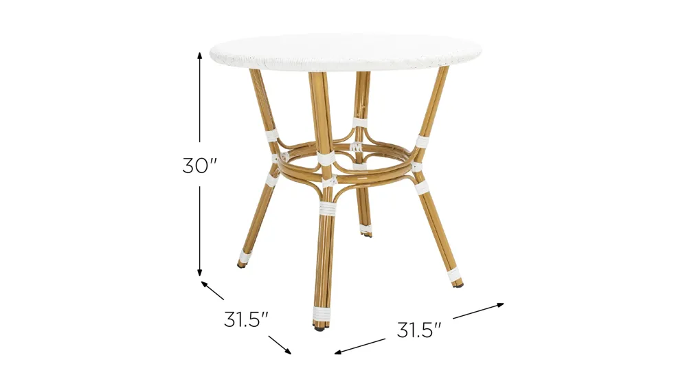 Nuca Outdoor Accent Table Dimensions