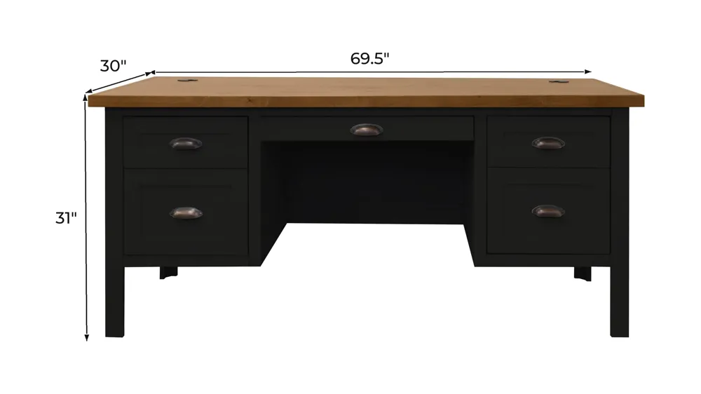 Essex Executive Desk Dimensions