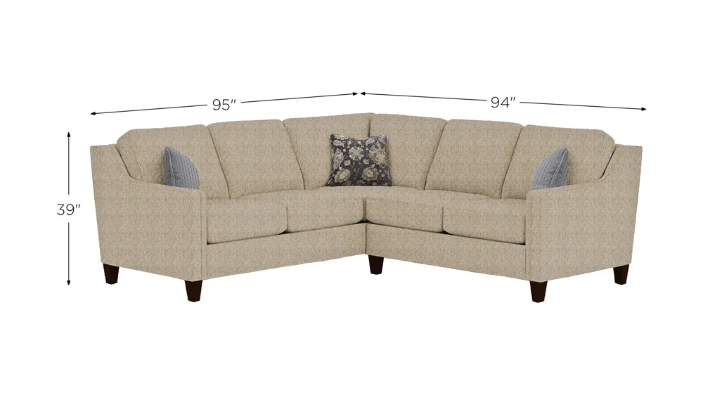 Lawrence 2-pc. Sectional Dimensions