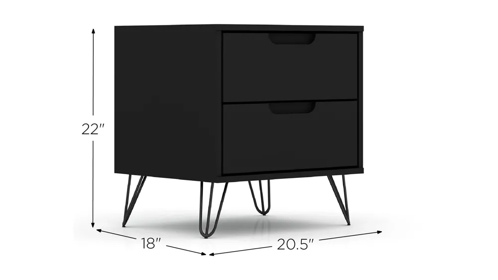 Rockefeller 2 Drawer Nightstand Dimensions