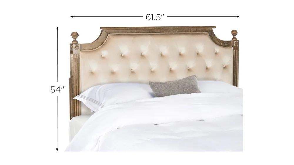 Rustic Wood Upholstered Headboard Dimensions