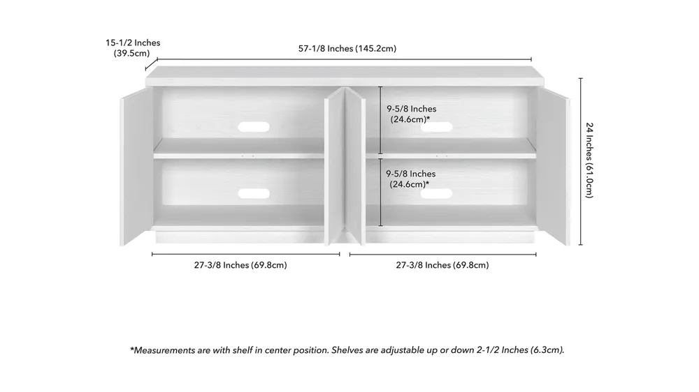 Hanson TV Stand Dimensions