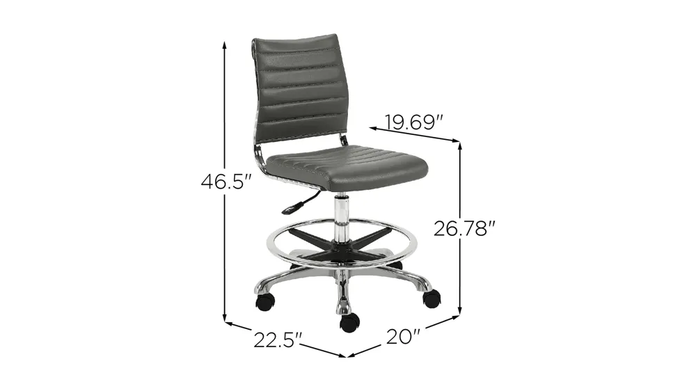 Axel Adjustable Height Drafting Stool Dimensions