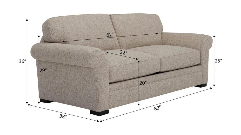 Artemis III Apartment Sofa Dimensions