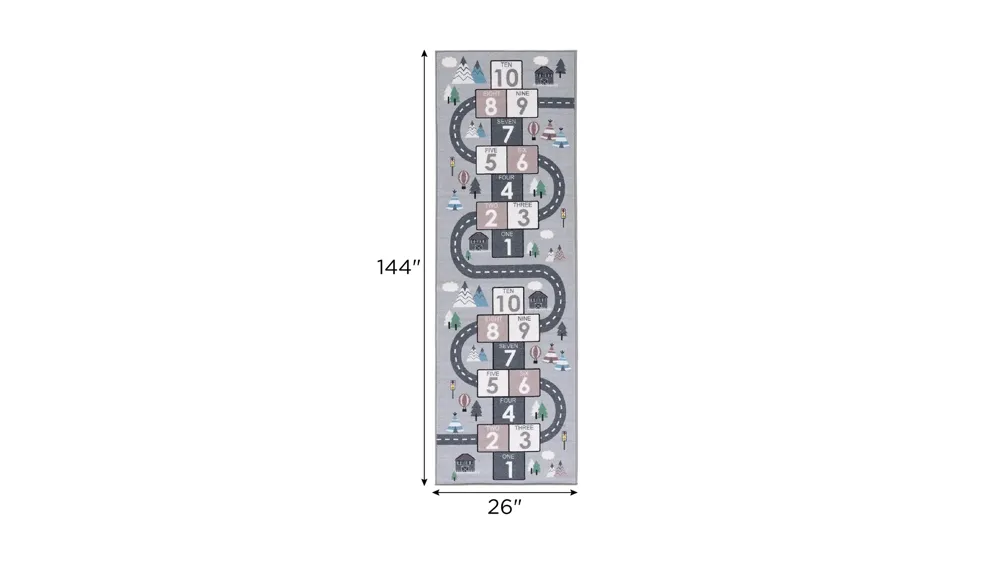 Delhi Kids' Playhouse Rug Dimensions