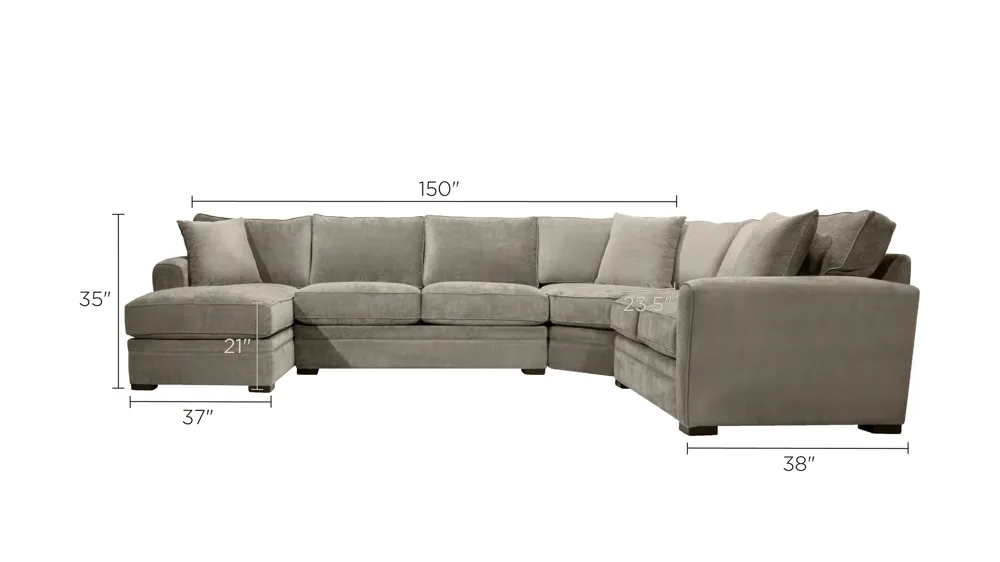 Artemis II 4-pc. Sectional Dimensions