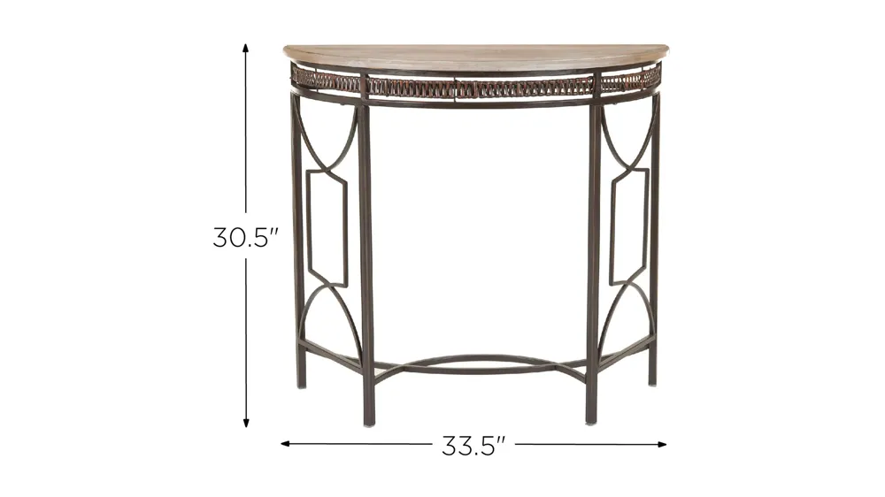 Baize Console Table Dimensions