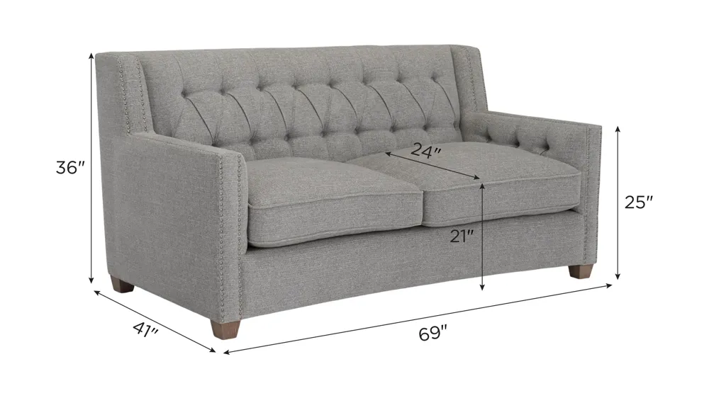 Celia Loveseat Dimensions