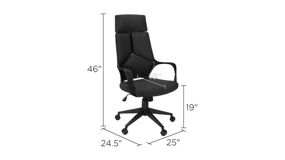 Lucian Home Office Chair Dimensions