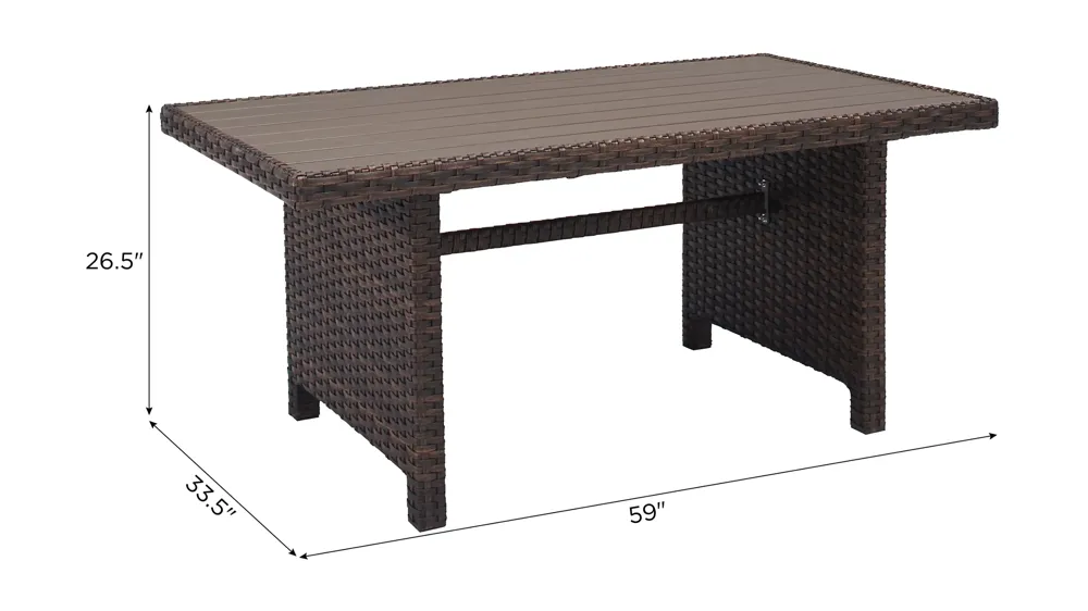 Marin Outdoor Dining Table Dimensions