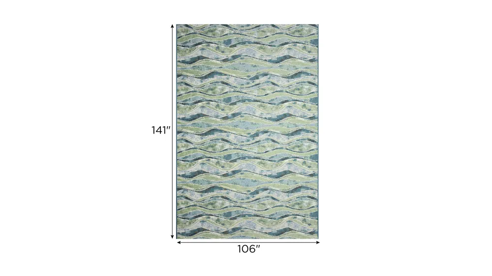 Marina Wave Indoor/Outdoor Area Rug Dimensions