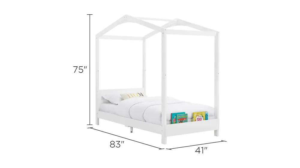 Poppy House Bed by Delta Children Dimensions