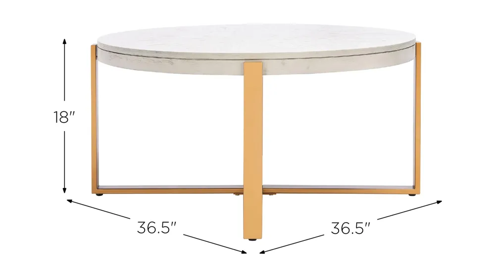 Bartholomew Round Coffee Table Dimensions