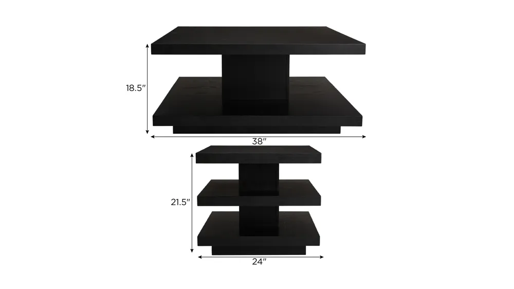 Overlook 3 pc. Occasional Tables Dimensions