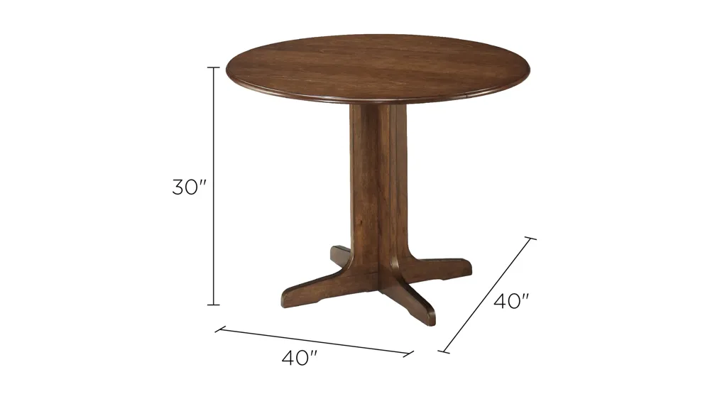Landon Drop-Leaf Dining Table Dimensions