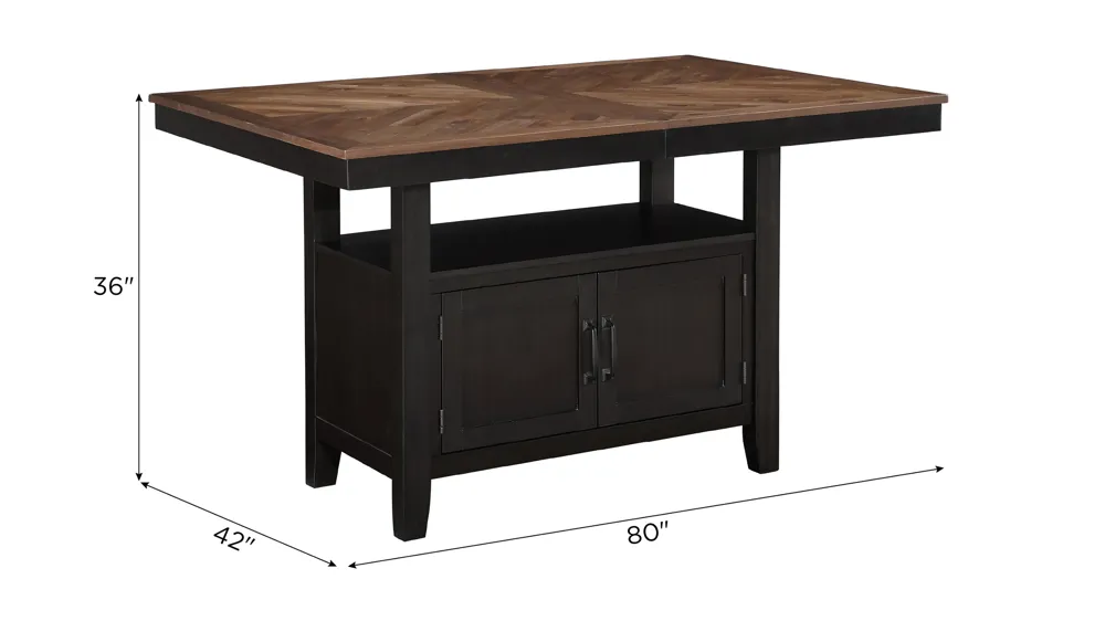 Bermuda Counter Table Dimensions
