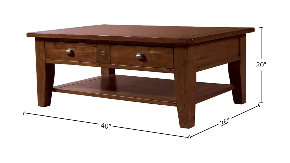 Irish Coast Small Coffee Table - African Dusk Dimensions