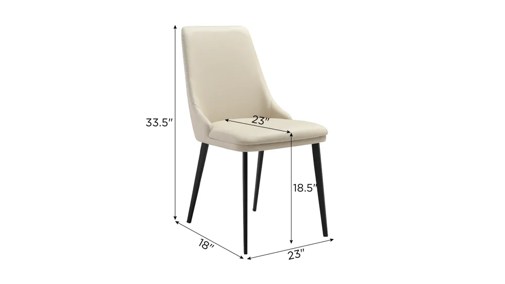 Genesis Dining Chair- Set of 2 Dimensions
