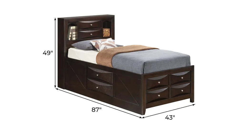 Marilla Captain's Bed Dimensions
