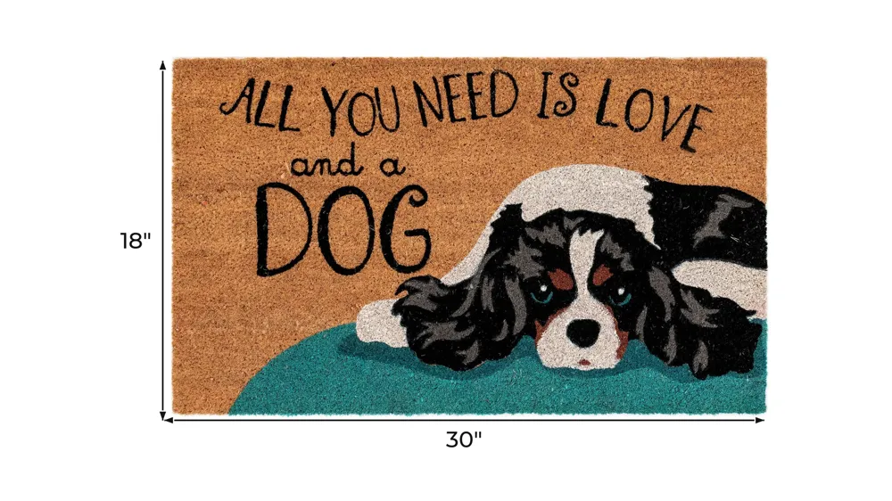 Liora Manne Natura Love And A Dog Outdoor Mat Dimensions
